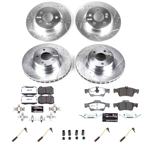 Z26 Street Performance Ceramic Brake Pad and Drilled & Slotted Rotor Kit