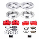 PowerStop Z26 Street Performance Ceramic Brake Pad, Drilled Slotted Rotor, and C