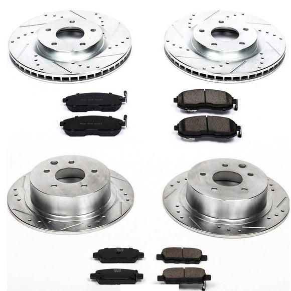 PowerStop Z23 Daily Driver Carbon-Fiber Ceramic Brake Pad and Drilled & Slotted