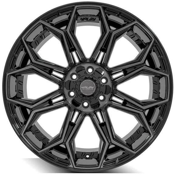 4Play Gen3 4P83 22x10 Black Brushed Face Tinted Wheel 6x135 ET-18 CB106.1