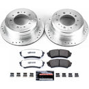 PowerStop Z36 Carbon-Fiber Ceramic Brake Pad with Drilled and Slotted Rotor Kit