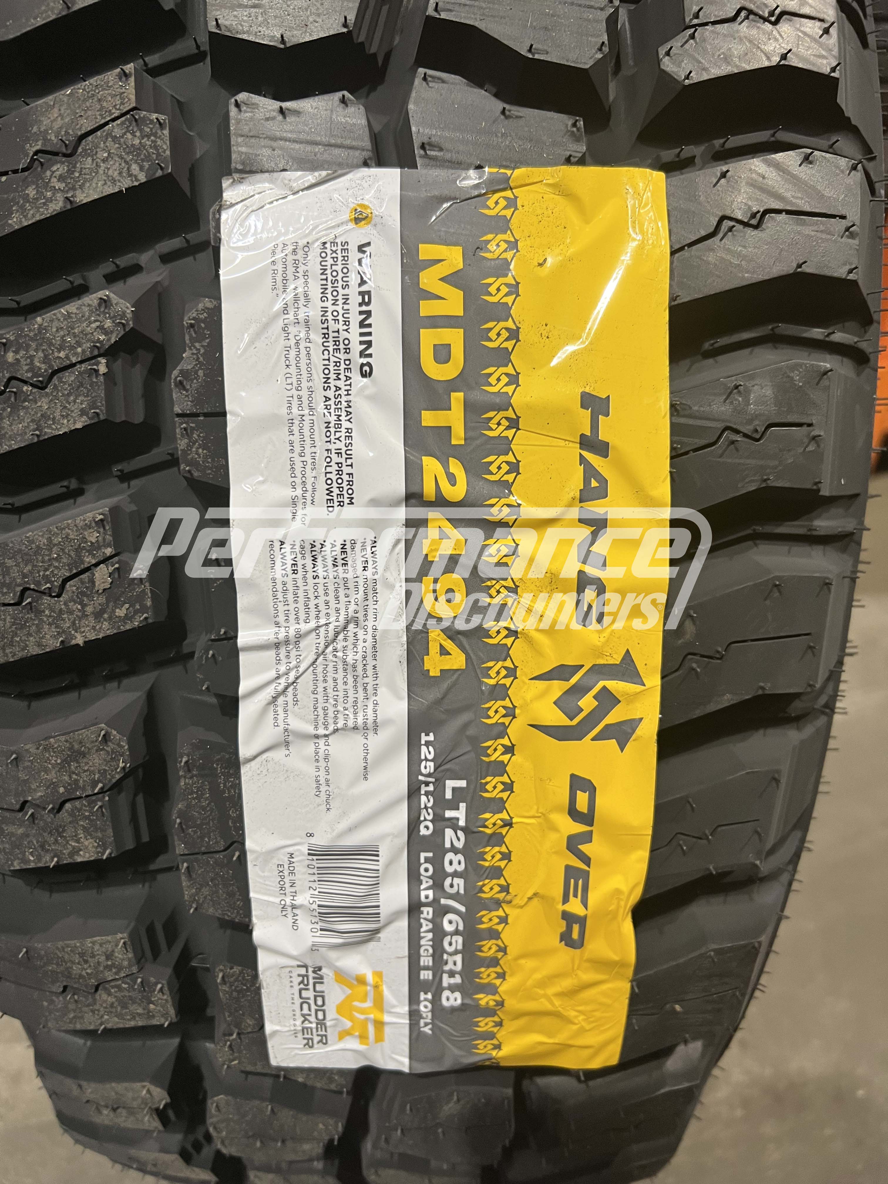 Mudder Trucker Hang Over M/T Tire(s) 285/65R18 125Q LRE BSW