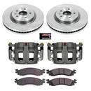 PowerStop OE Stock Replacement Low-Dust Ceramic Brake Pad, Rotor and Caliper Kit