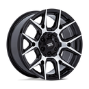 17x8.5 Moto Metal MO813 Mason Gloss Black Machined Face 6x135 ET12 Wheel
