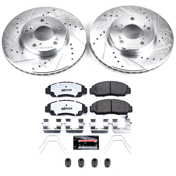 PowerStop Z26 Street Performance Ceramic Brake Pad and Drilled & Slotted Rotor K