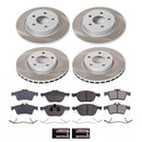 PowerStop Semi-Coated Rotor and Low-Dust Ceramic Brake Pad Kit
