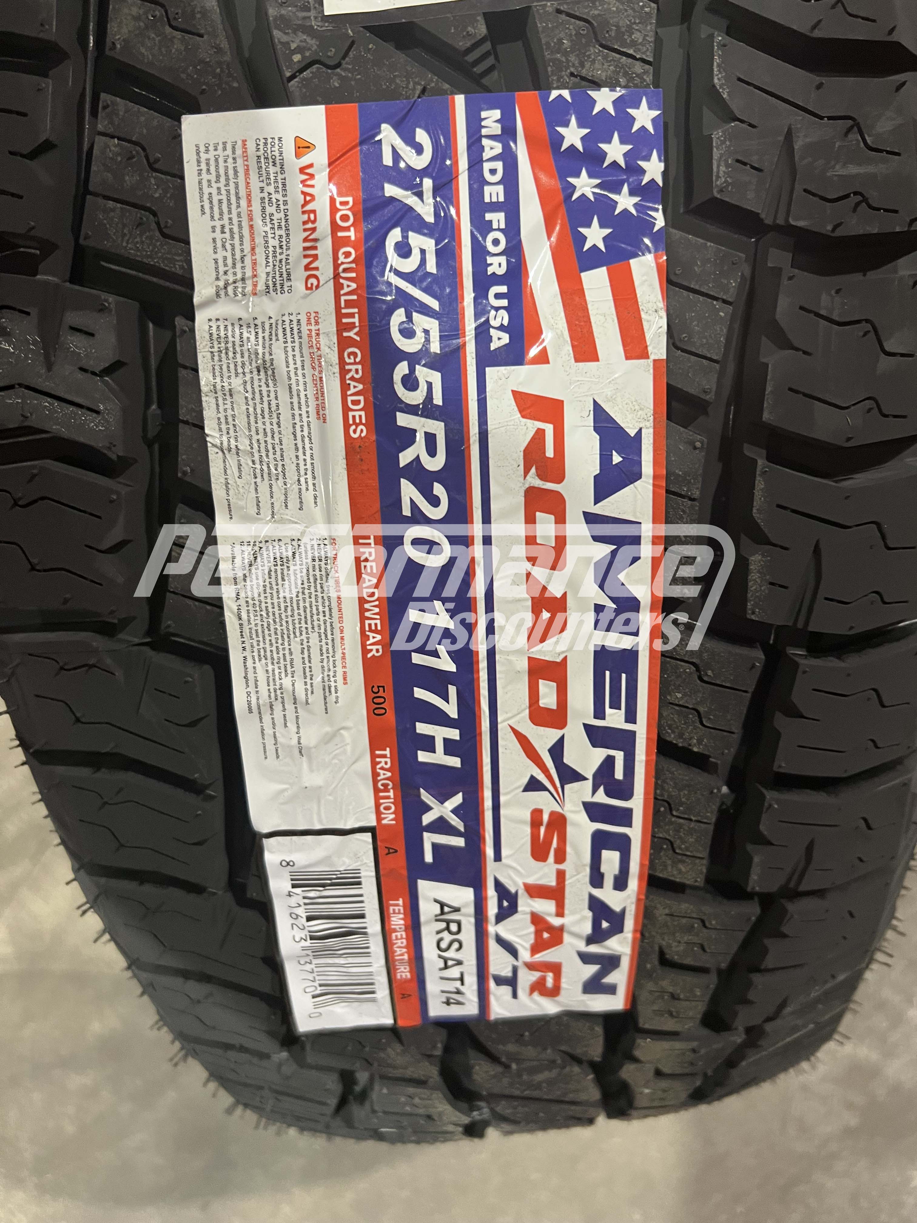 American Roadstar A/T Tire(s) 275/55R20 117H SL BSW 275 55 20 2755520