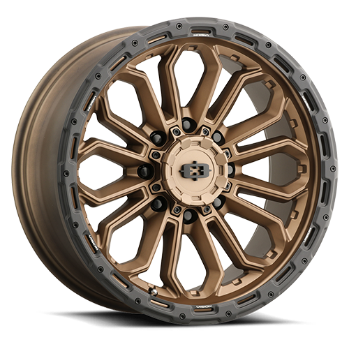 17x9 Vision 405 Korupt Satin Bronze Wheel 8x170 ET12 CB125.2