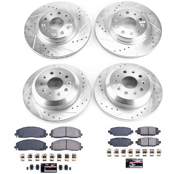 PowerStop Z23 Daily Driver Carbon-Fiber Ceramic Brake Pad and Drilled & Slotted