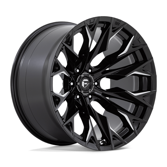 22x12 Fuel Off-Road D803 Flame Gloss Black Milled 6x139.7 ET-44 CB106.1 Wheel