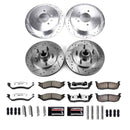 PowerStop Z36 Carbon-Fiber Ceramic Brake Pad with Drilled and Slotted Rotor Kit