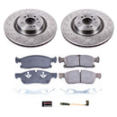 PowerStop OE Stock Replacement Low-Dust Ceramic Brake Pad and Rotor Kit