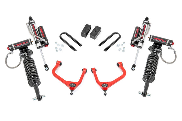 Rough Country Red 3.5 Inch Lift Kit for 25-26 GMC Sierra 1500