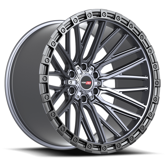 20x10 Vortek VRT-608 Apollo Matte Titanium 6x135 ET-12 CB106.1 Wheel