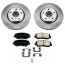 PowerStop OE Stock Replacement Low-Dust Ceramic Brake Pad and Rotor Kit