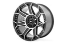 20x10 Rough Country 89 Series Black Machined Gun Metal Wheel 6x5.5 ET18 CB4.173