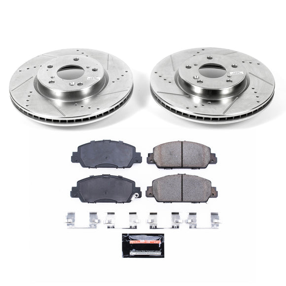PowerStop Z23 Daily Driver Carbon-Fiber Ceramic Brake Pad and Drilled & Slotted