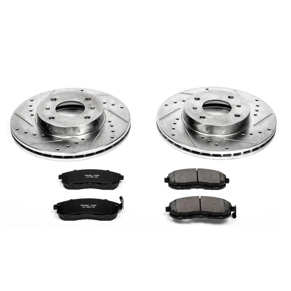 PowerStop Z23 Daily Driver Carbon-Fiber Ceramic Brake Pad and Drilled & Slotted