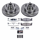 PowerStop Z36 Carbon-Fiber Ceramic Brake Pad with Drilled and Slotted Rotor Kit