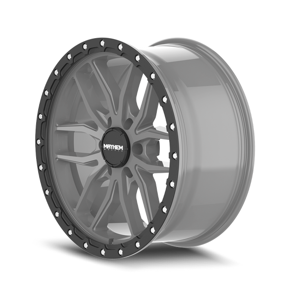 20x9 Mayhem Vector Matte Gunmetal Black Lip 6x135 ET18 CB87.1 Wheel Rim