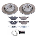 PowerStop Semi-Coated Rotor and Low-Dust Ceramic Brake Pad Kit