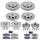 PowerStop OE Stock Replacement Low-Dust Ceramic Brake Pad, Rotor and Caliper Kit