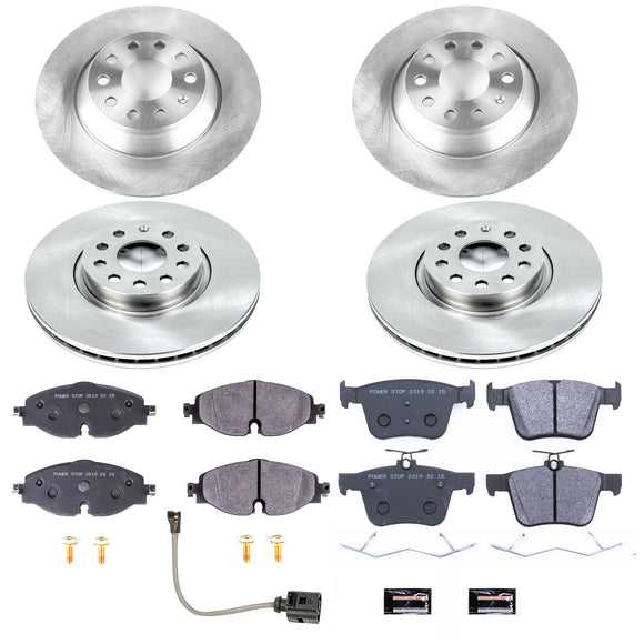 PowerStop Track Day Spec High-Performance Brake Pad and Rotor Kit