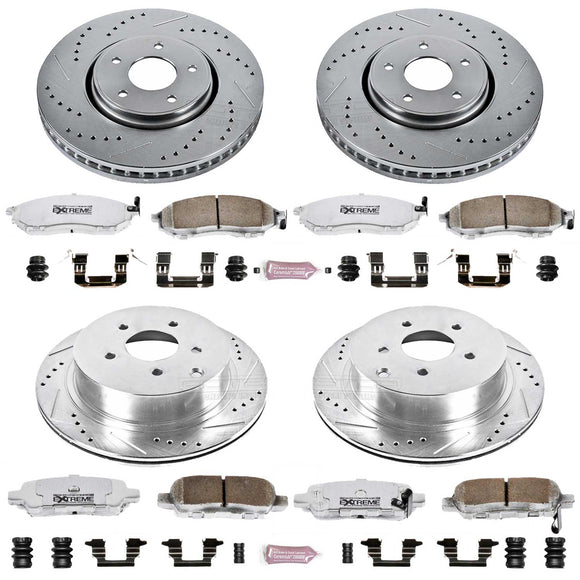 PowerStop Z26 Street Performance Ceramic Brake Pad and Drilled & Slotted Rotor K