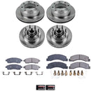 PowerStop OE Stock Replacement Low-Dust Ceramic Brake Pad and Rotor Kit