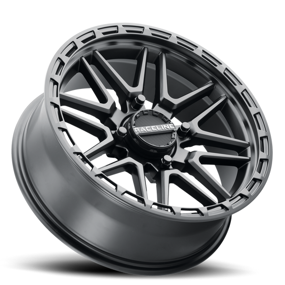 18x7 Raceline A11B Krank XL Satin Black 4x156 ET0 CB132.5 Wheel