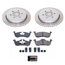 PowerStop Semi-Coated Rotor and Low-Dust Ceramic Brake Pad Kit