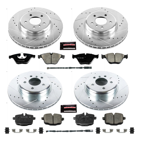 PowerStop Z23 Daily Driver Carbon-Fiber Ceramic Brake Pad and Drilled & Slotted