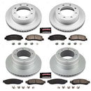 PowerStop Genuine Geomet Coated Rotor and Low-Dust Ceramic Brake Pad Kit