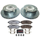 PowerStop Z36 Carbon-Fiber Ceramic Brake Pad with Drilled and Slotted Rotor Kit