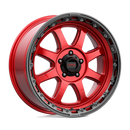 20X9 KMC KM548 CHASE Candy Red With Black Lip 5X127 ET18 wheel/rim-4