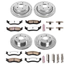 PowerStop Z36 Carbon-Fiber Ceramic Brake Pad with Drilled and Slotted Rotor Kit