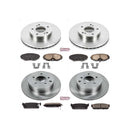 PowerStop OE Stock Replacement Low-Dust Ceramic Brake Pad and Rotor Kit