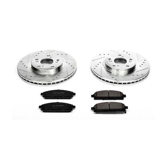 PowerStop Z23 Daily Driver Carbon-Fiber Ceramic Brake Pad and Drilled & Slotted