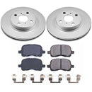 PowerStop Genuine Geomet Coated Rotor and Low-Dust Ceramic Brake Pad Kit