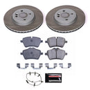 PowerStop Semi-Coated Rotor and Low-Dust Ceramic Brake Pad Kit