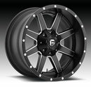 22X8.25 Fuel D538 Maverick Matte Black Milled 8X200 ET105 wheel/rim-4