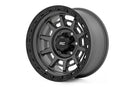 Rough Country 85 Series Gunmetal Black 17x9 8x165.1 8x6.5 ET0 Wheel Rim