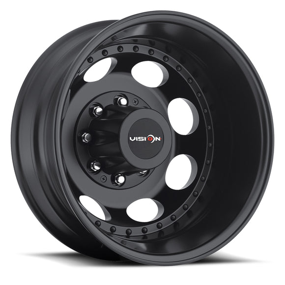 19.5x6.75 Vision 181 Heavy Hauler Matte Black Wheel 8x165.1 ET-143 CB116.7