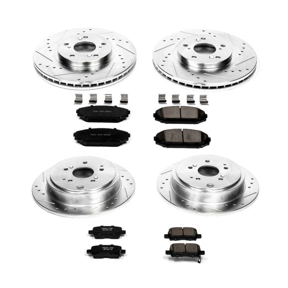 PowerStop Z23 Daily Driver Carbon-Fiber Ceramic Brake Pad and Drilled & Slotted