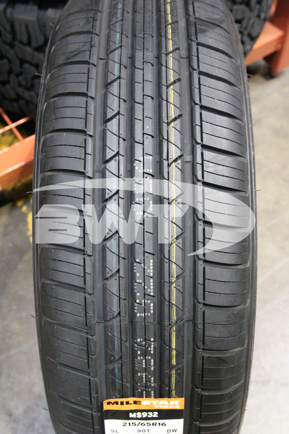 215/65R16 Milestar MS932 Sport 98V BSW B 215 65 16 2156516
