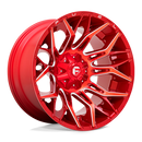 22X12 Fuel D771 TWITCH Candy Red Milled 5X114.3/5X127 ET-44 wheel/rim