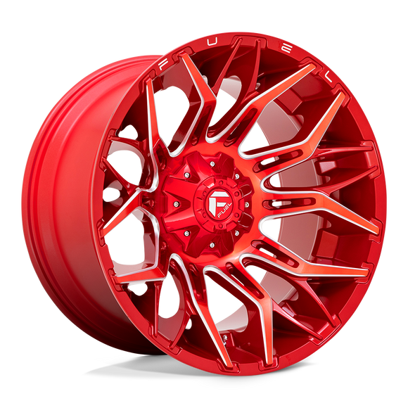 22X12 Fuel D771 TWITCH Candy Red Milled 5X114.3/5X127 ET-44 wheel/rim