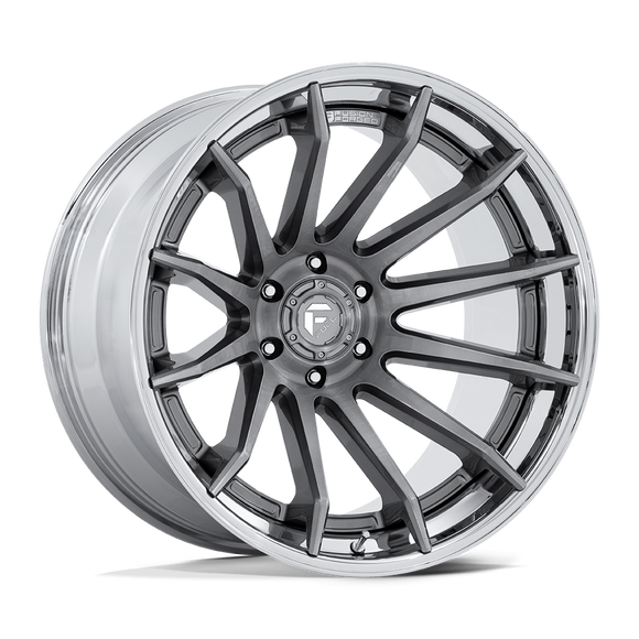 24x12 Fuel Off-Road FC403 Burn Platinum With Chrome Lip 5x127 ET-44 CB71.5 Wheel