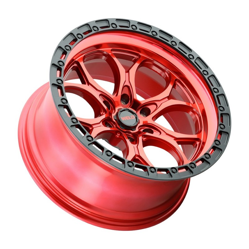 20x10 WELD Off-Road Ledge Six Red / Black 6x139.7 6x5.5 ET-18 Wheel Rim - 0