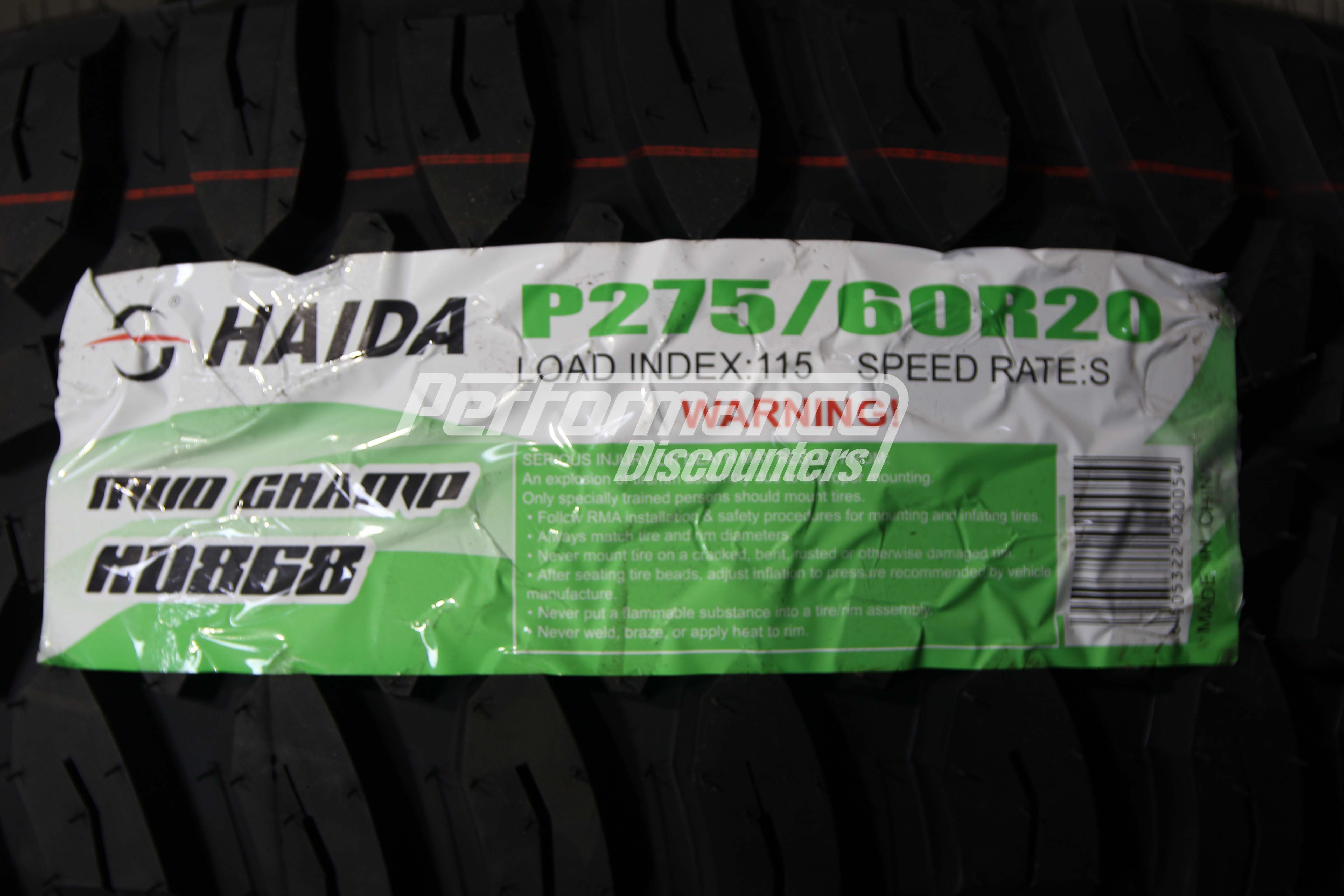 Haida Mud Champ HD868 Tire(s) P275/60R20 115S SL BSW 2756020